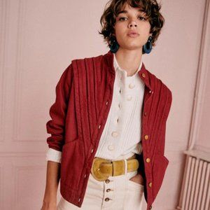 Sezane - Aaron Jacket - S - Red Wine